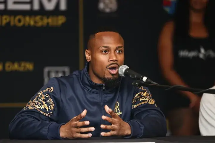 Ra'eese Aleem at press conference ahead of his fight with Angelo Leo. (May 7, 2026)