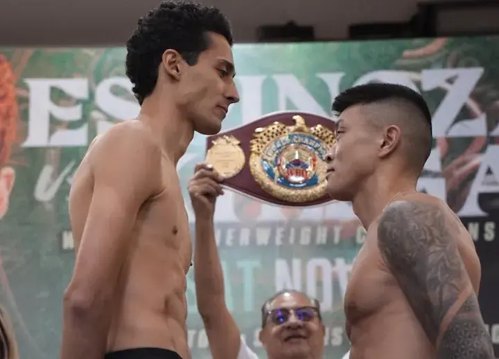 Rafael Espinoza Arnold Khegai Weigh In 11142025