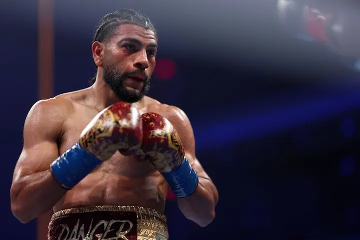 IBF lightweight titleholder Raymond Muratalla during his fight Andy Cruz on January 24, 2026