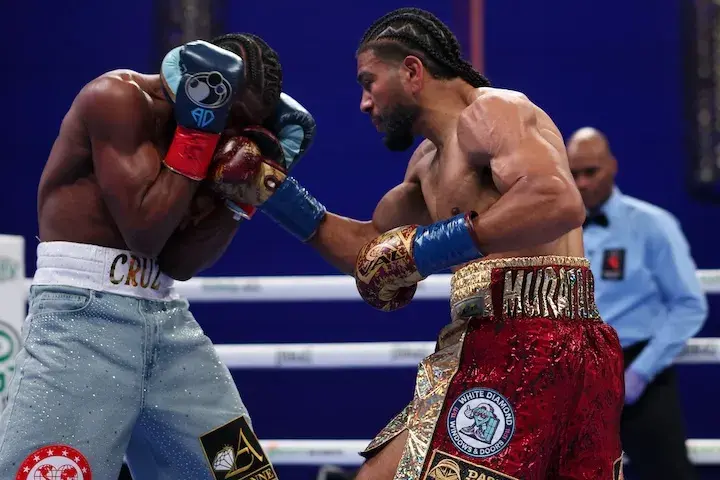 Raymond Muratalla (left) lands a punch on Andy Cruz (right) on January 24, 2026