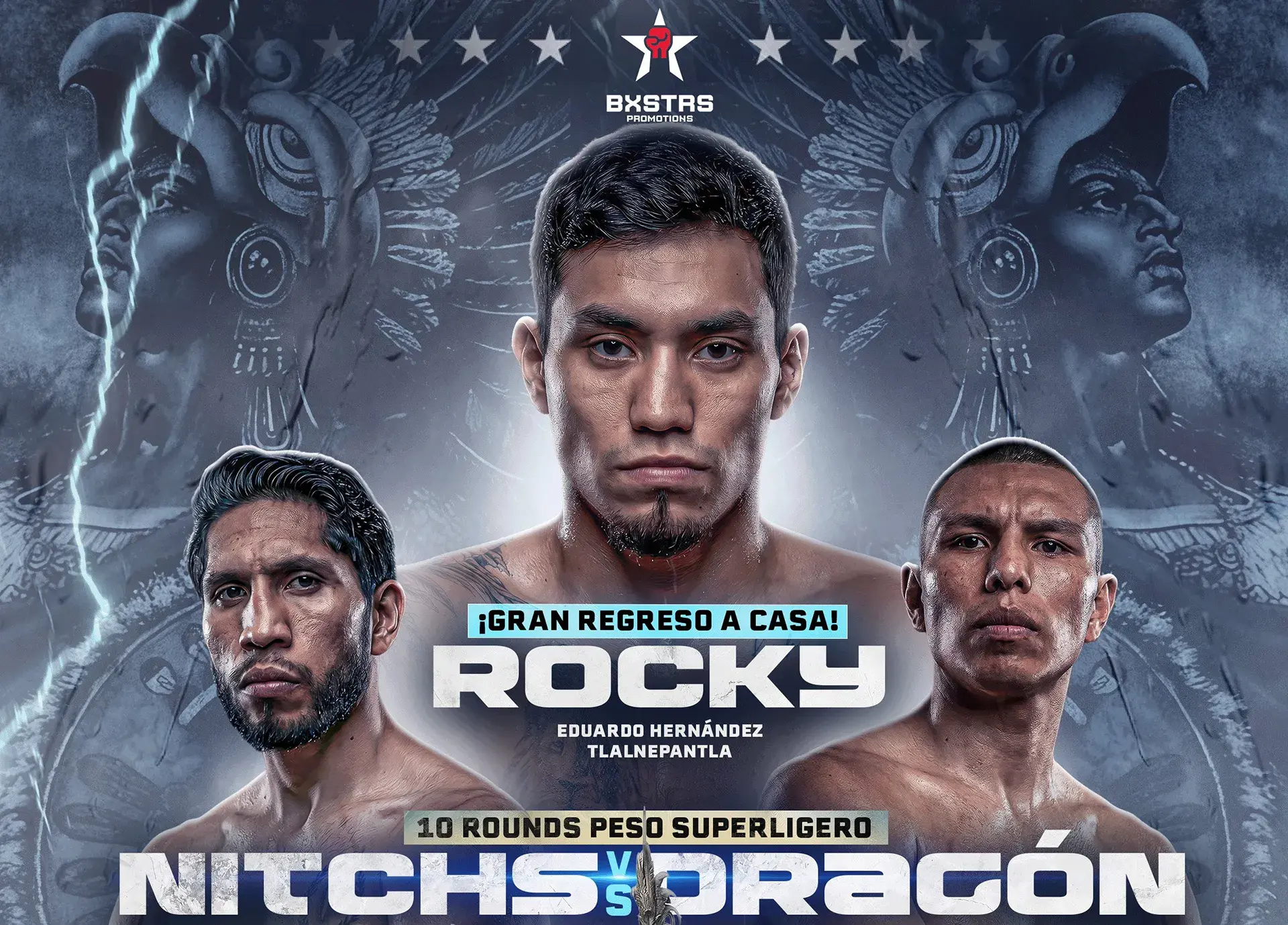 The fight poster for Eduardo Rocky Hernandez's returns home on January 17, 2026, in Mexico City