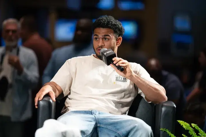 Rolando Romero makes an appearance PBC Opening Bell on Wednesday for the Sebastian Fundora-Keith Thurman pay-per-view fight week. (March 25, 2026)