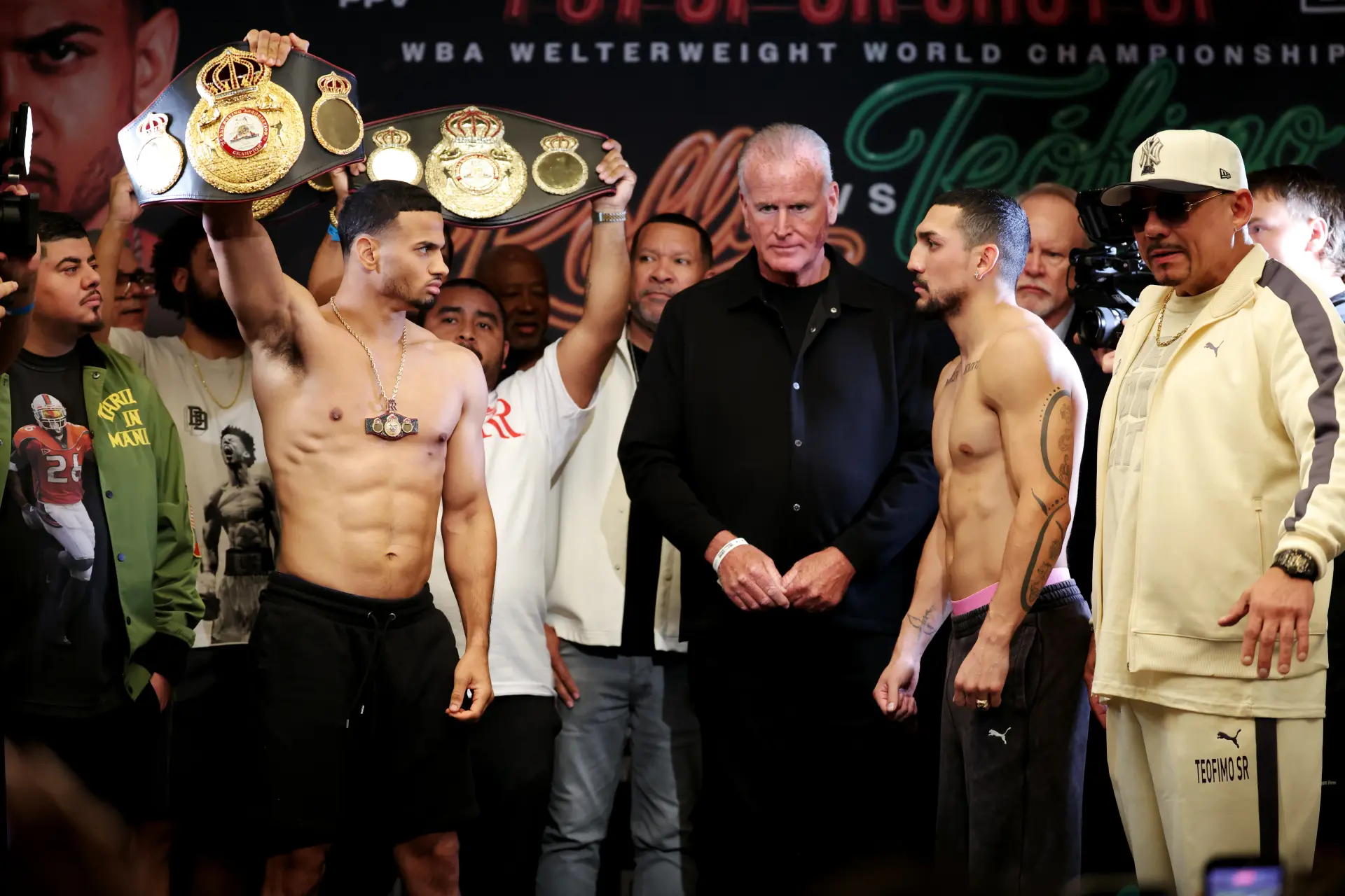 Rolando Romero and Teofimo Lopez weigh in for their superfight