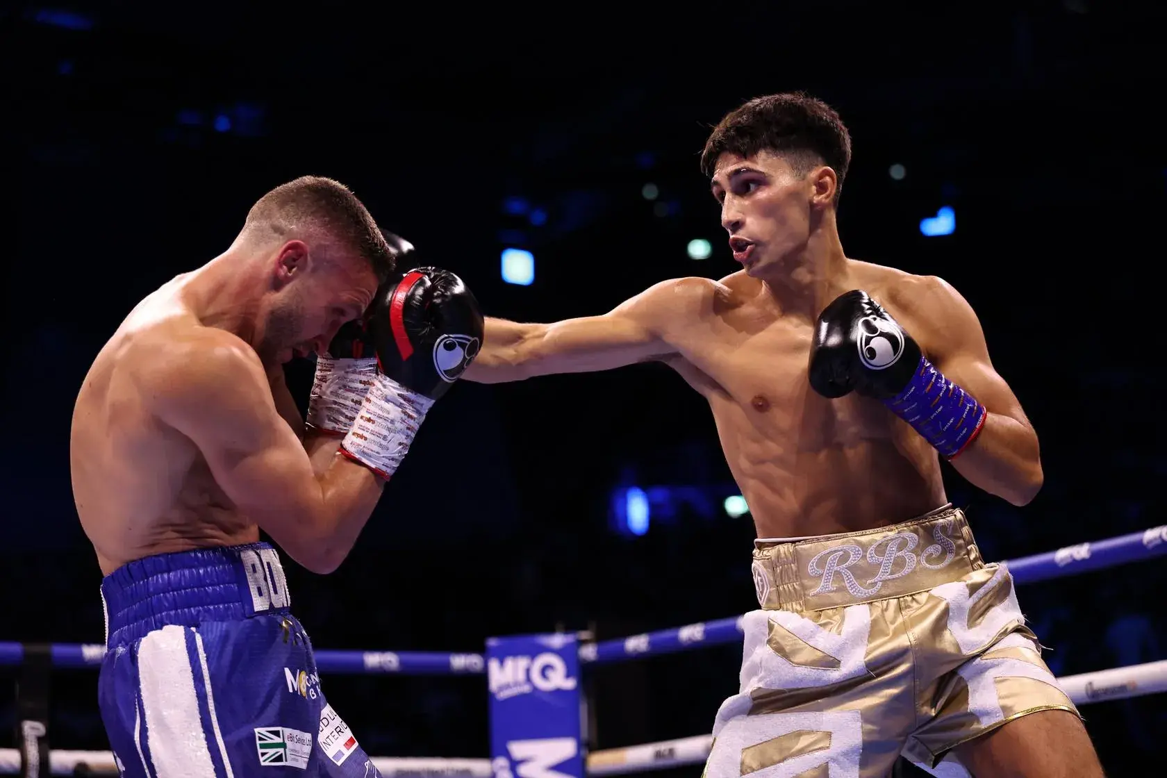 Royston Barney-Smith [right] fires at the plucky Reece Bellotti in Dublin, Ireland on August 1, 2026