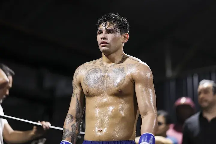 Ryan Garcia, pictured at a media workout.