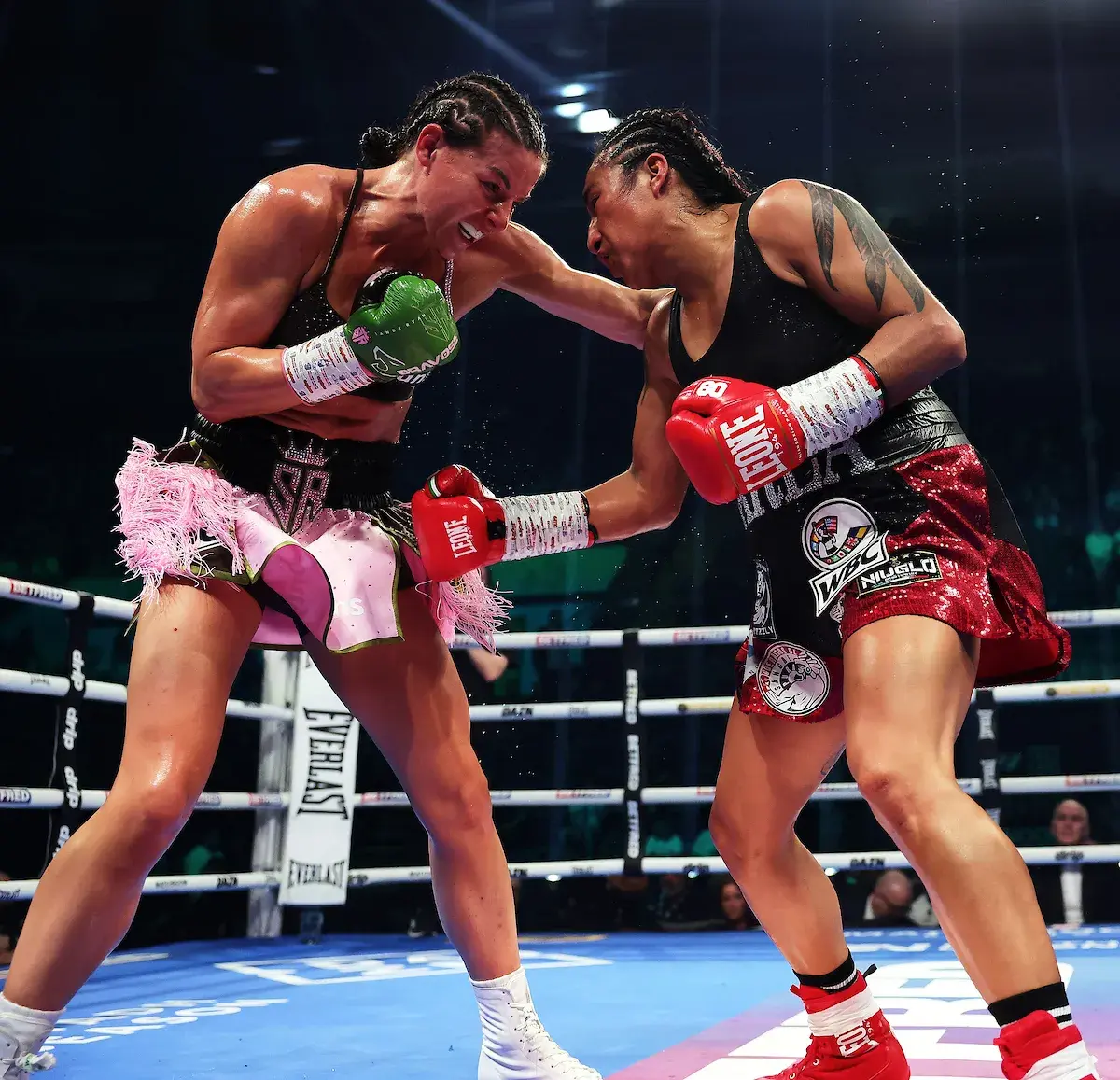 Sandy Ryan and Karla Zamora swap punches