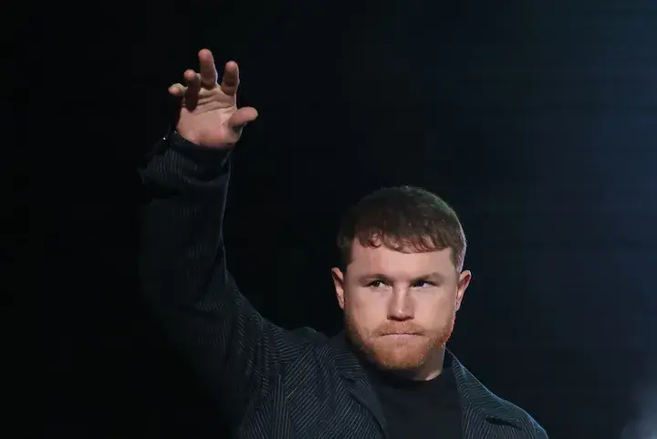 Saul "Canelo" Alvarez pictured during a media conference.