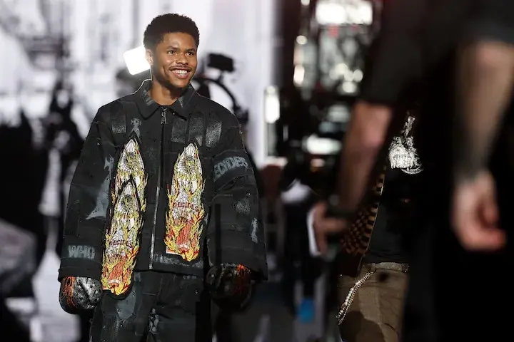 Shakur Stevenson walks to the ring for his fight with Teofimo Lopez on January 31, 2026.