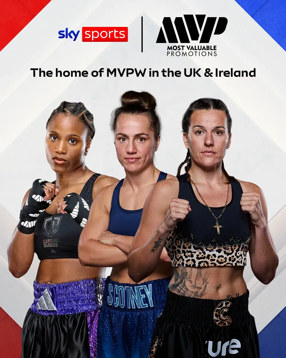Caroline Dubois, Ellie Scotney and Chantelle Cameron are all part of MVP