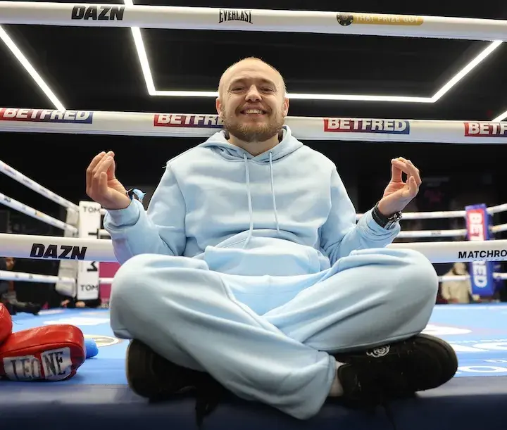 Sunny Edwards at a media workout on January 28, 2026.