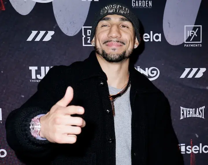 Teofimo Lopez arrives at the Grand Arrivals on January 27, 2026