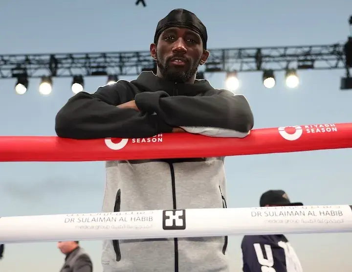 Terence Crawford at a public workout.