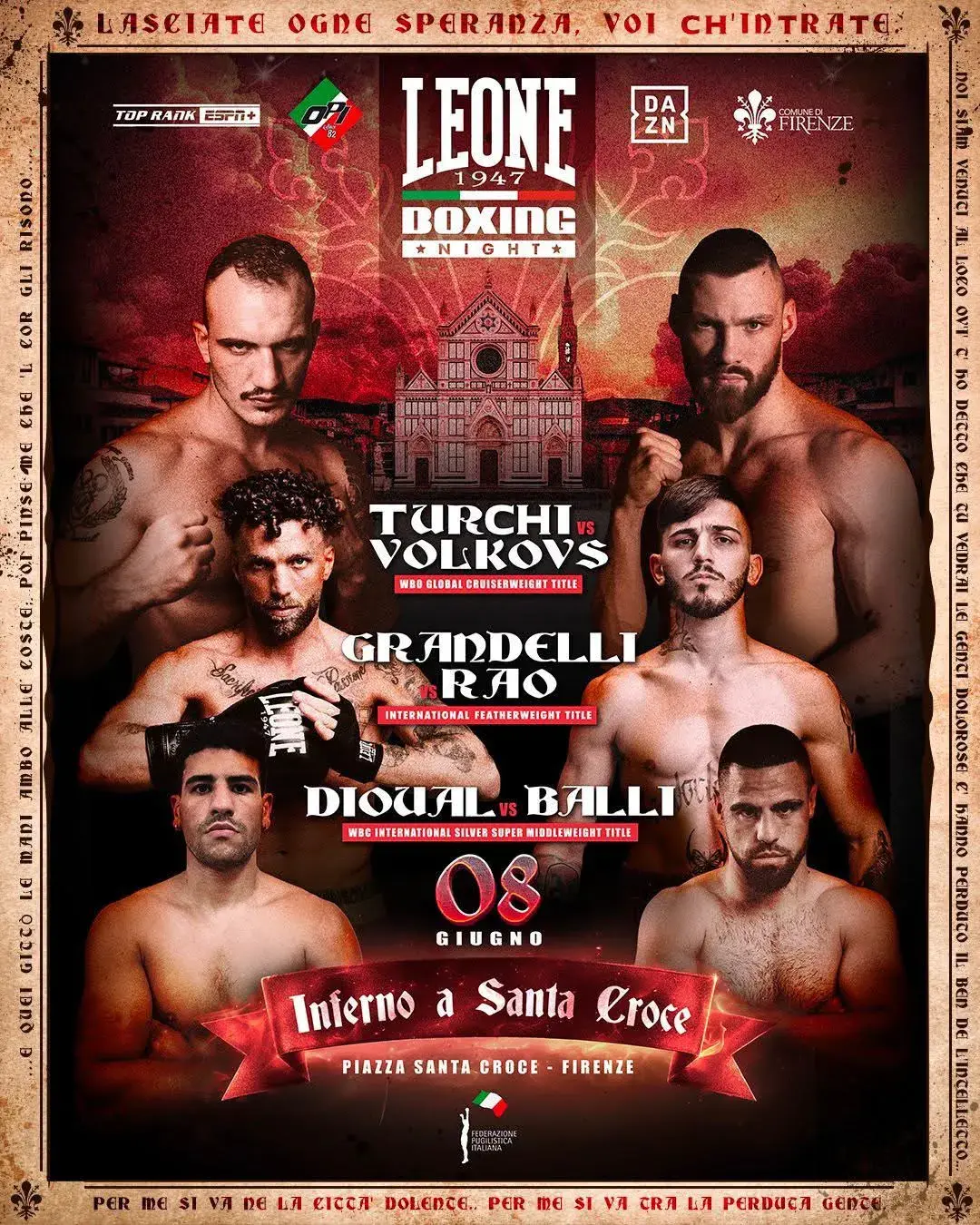 Turchi Fight Card