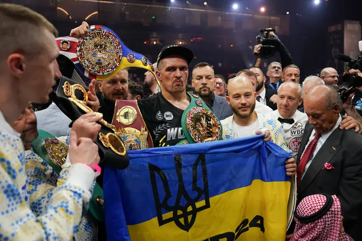 Usyk Belts