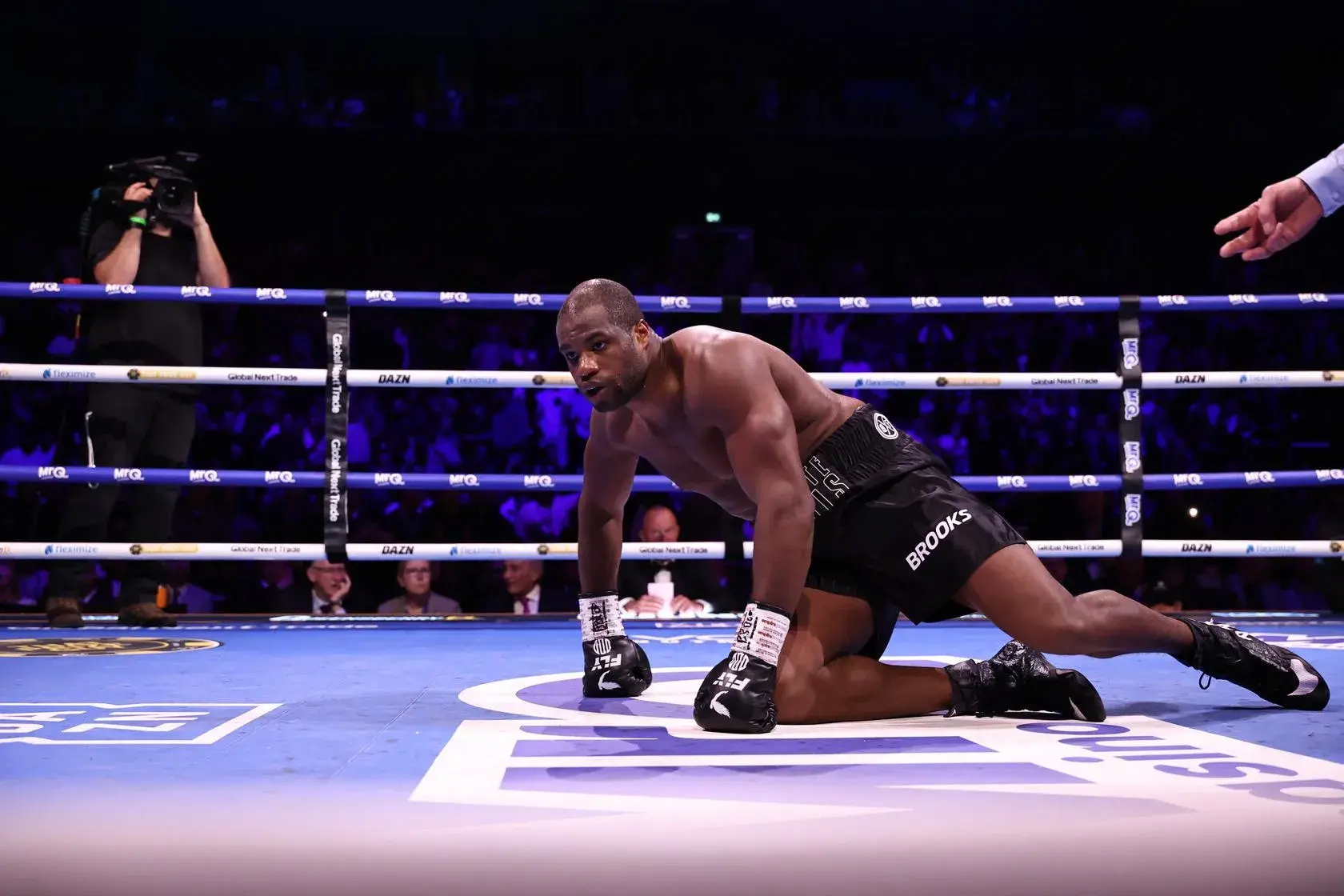 Daniel Dubois had to recover from knockdowns in the first and third rounds to win against Fabio Wardley