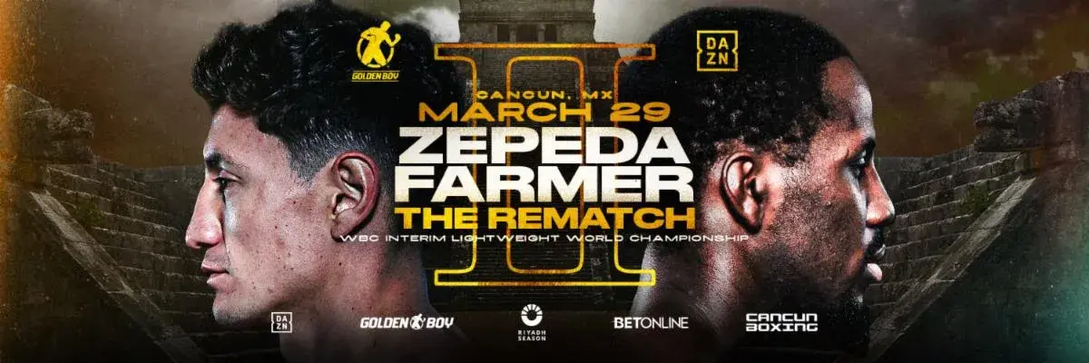 William Zepeda Tevin Farmer II rematch poster