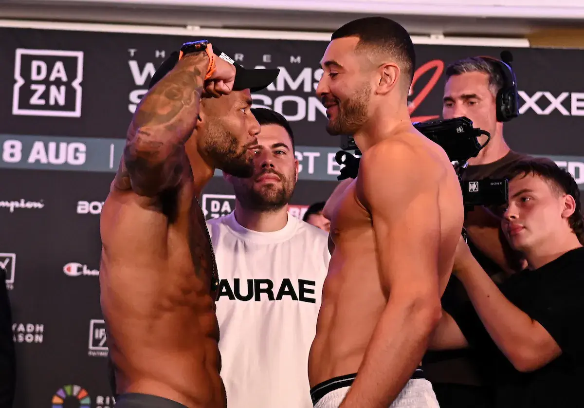 Troy Williamson and Callum Simpson face off before their rematch