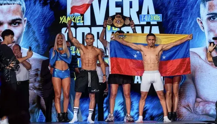 Yankiel Rivera-Angelino Cordova weigh-in 082225