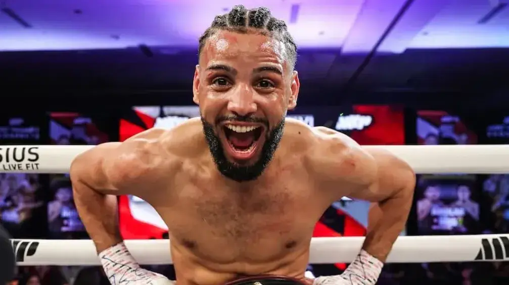 Yoenis Tellez celebrates March 1 win over Julian 'J-Rock' Williams