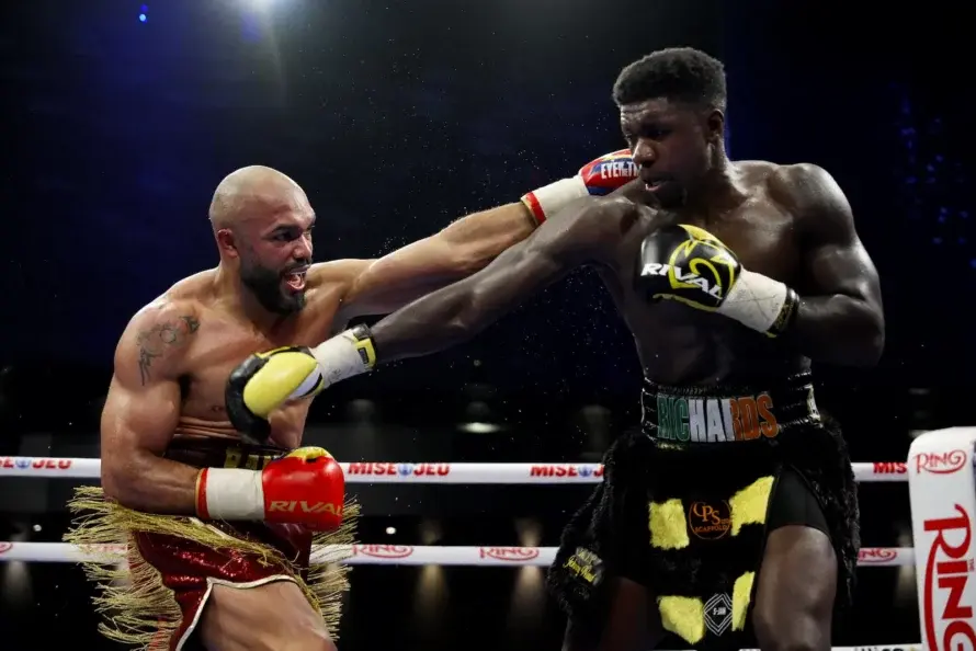 Albert Ramirez [left] and Lerrone Richards do battle in Montreal on June 4, 2026