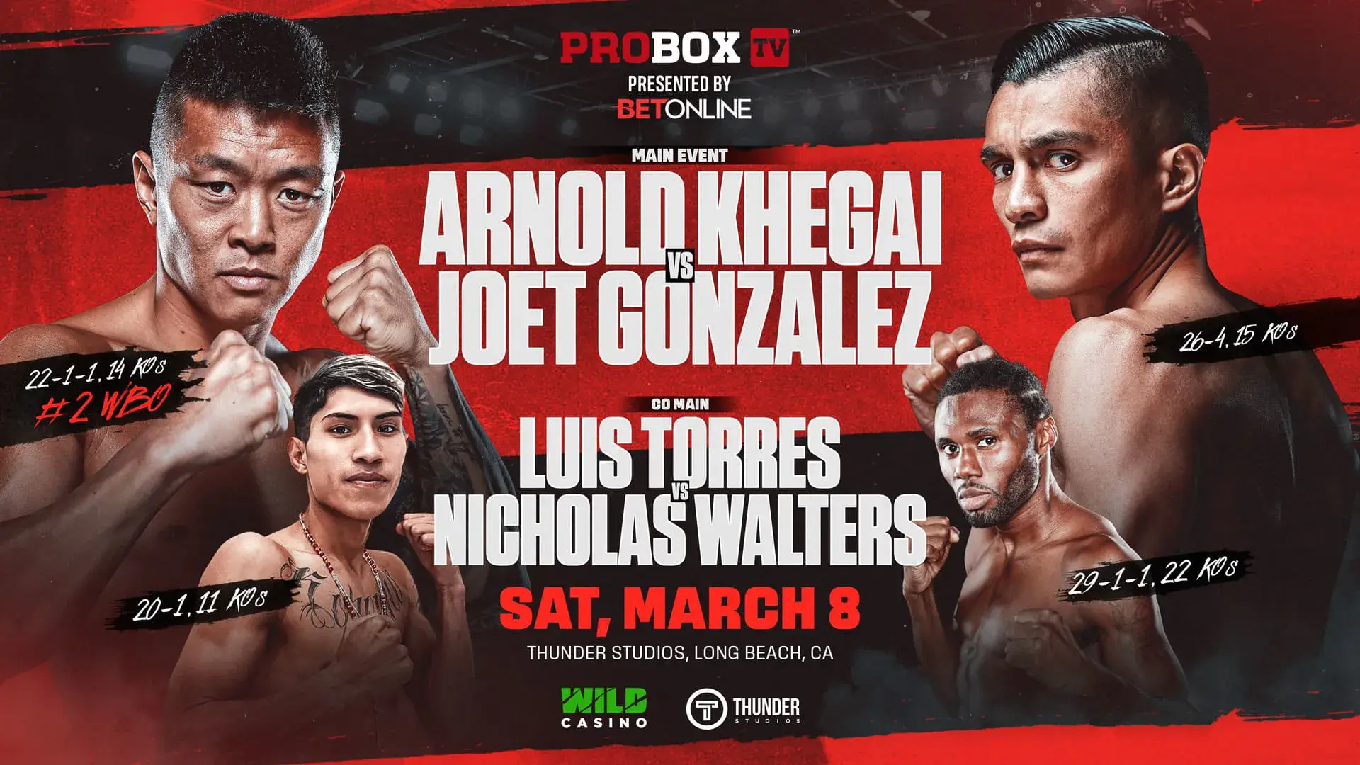 Arnold Khegai vs Joet Gonzalez