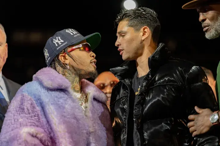 Gervonta Davis and Ryan Garcia exchange words ahead of their April 2023 showdown