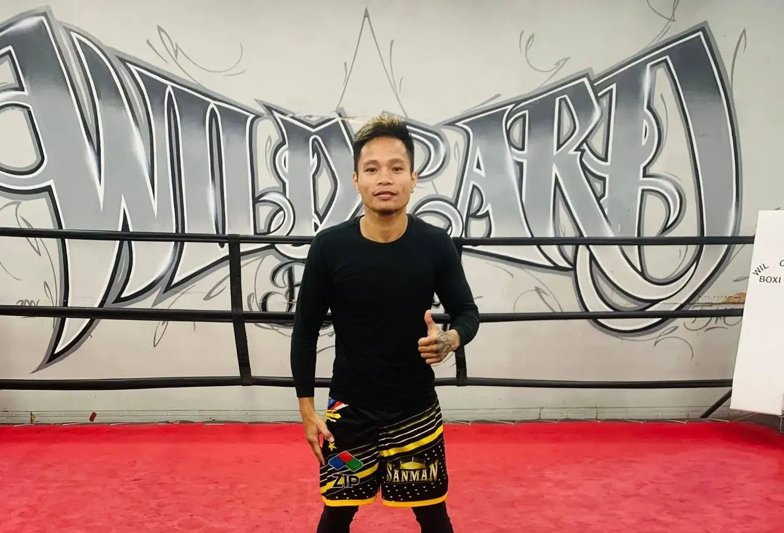Esneth Domingo at Wild Card Boxing in Hollywood.