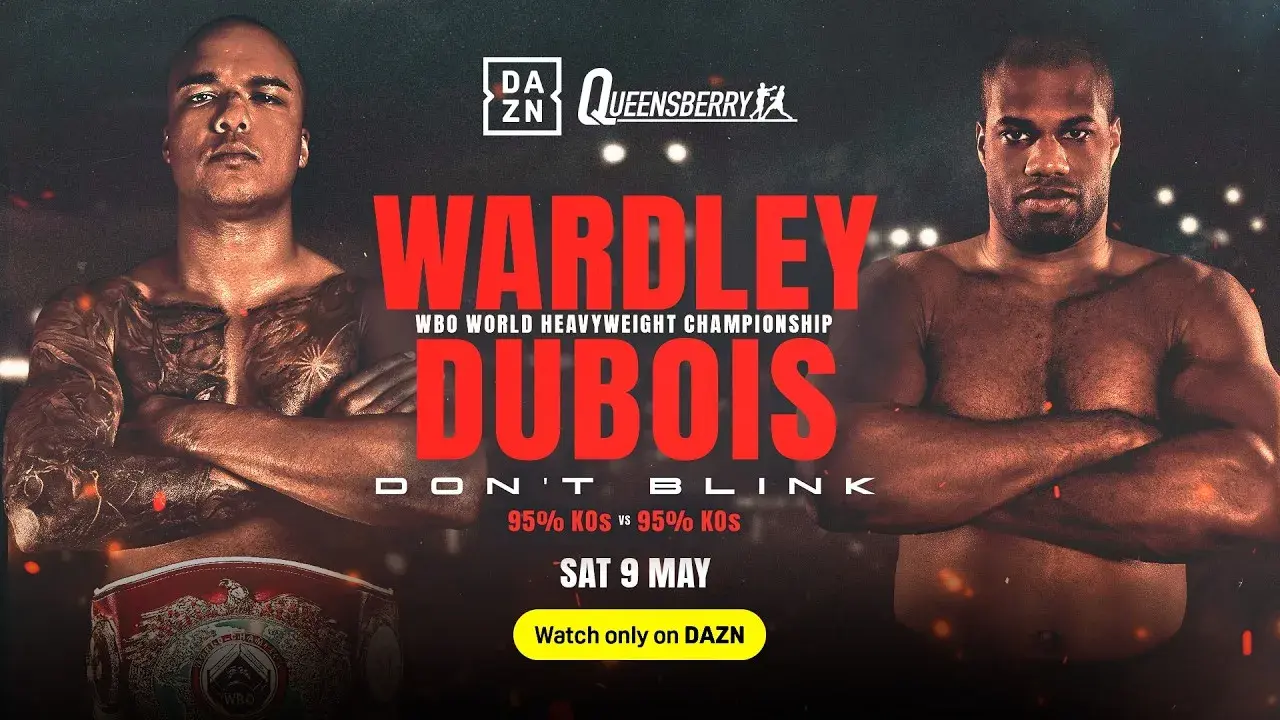 Fight art for the match between Fabio Wardley and Daniel Dubois.