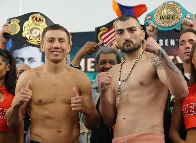 Golovkin Martirosyan Weights