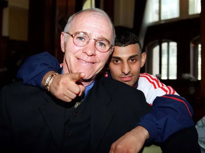 Trainer Brendan Ingle with one of his top fighters, Prince Naseem Hamed.