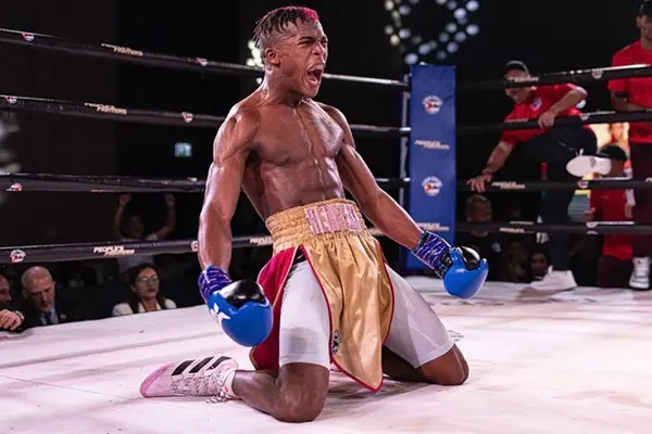 Jadier Herrera celebrates after a 2022 victory.