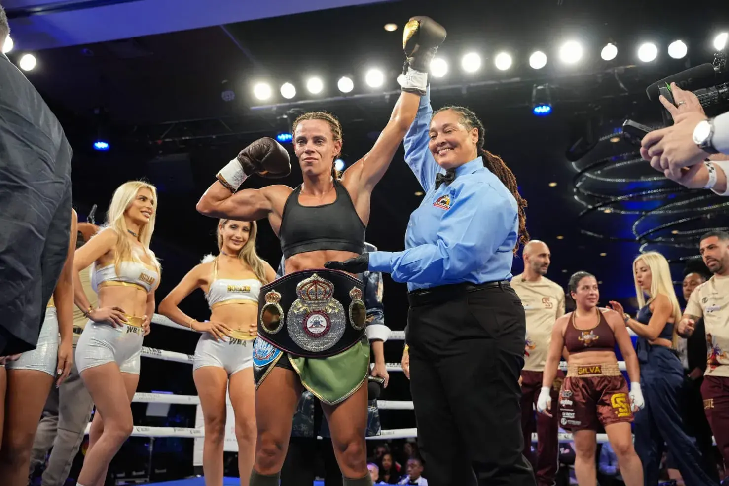 Jasmine Artiga displays her new world title