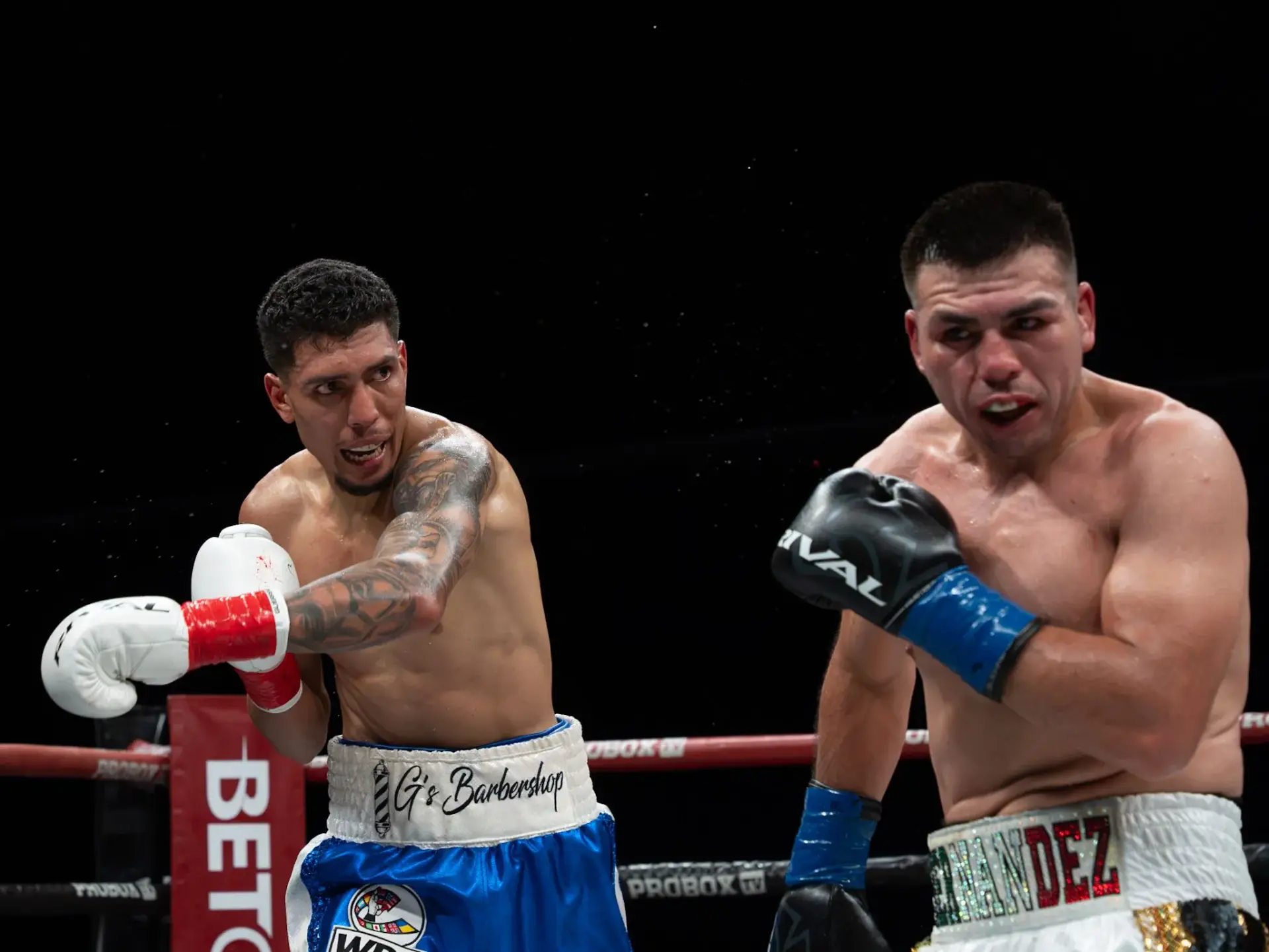 Joshua Kevin Anton clubs Vladimir Hernandez with a left during their fight, July 18, 2026