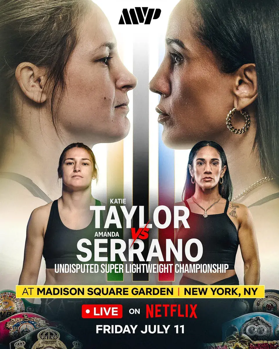 katie taylor amanda serrano 3 poster 2025