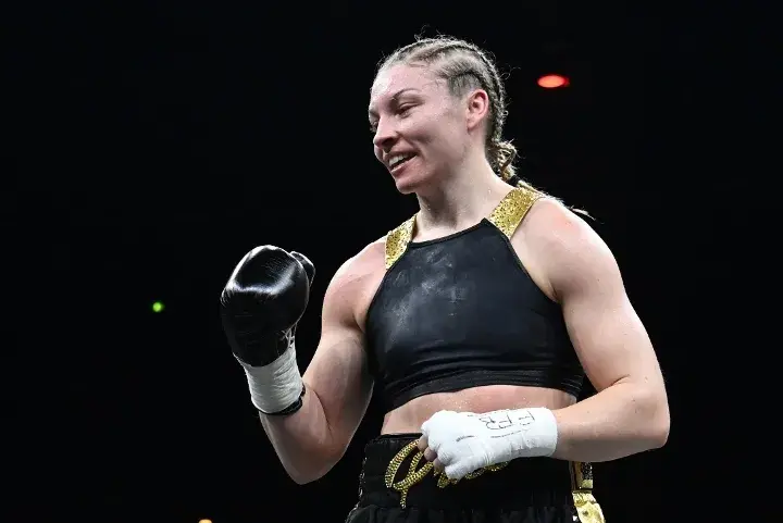 Lauren Price, hand in hand with Boxxer, is back on the BBC