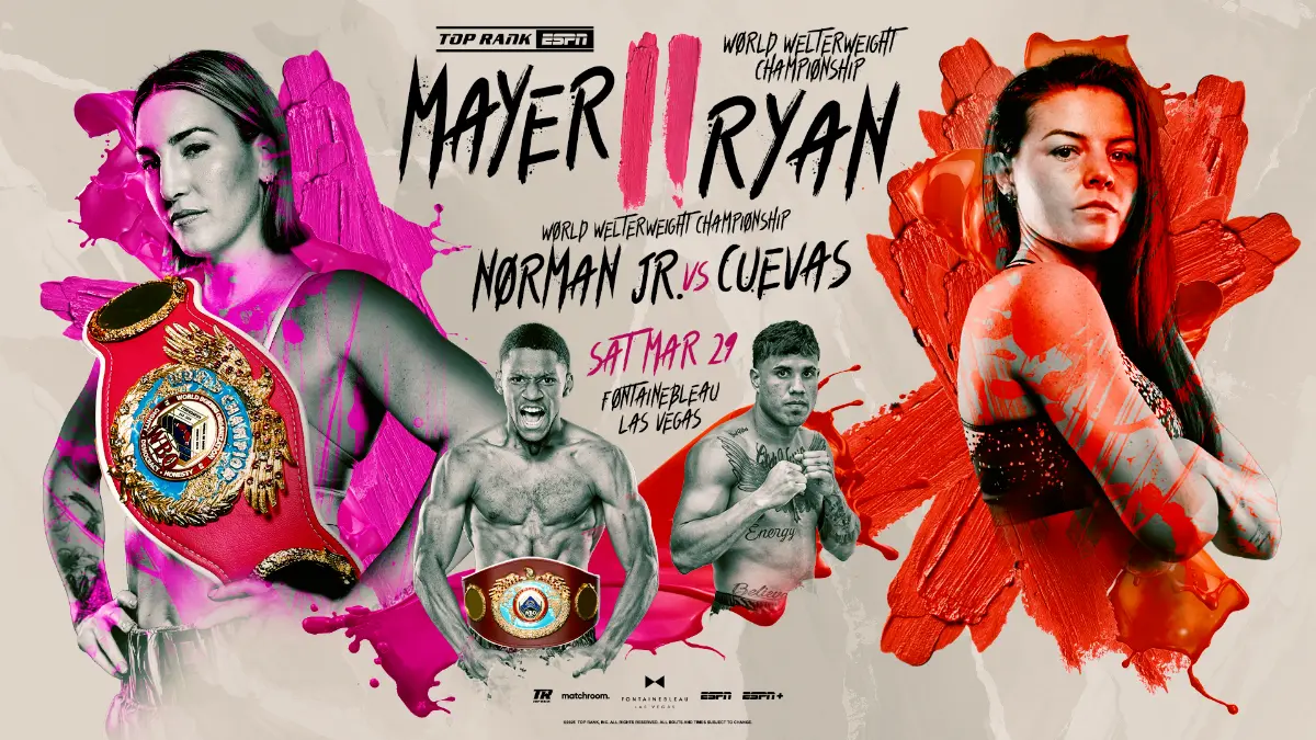 mikaela mayer sandy ryan 2 rematch banner