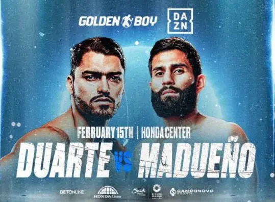 Oscar Duarte Miguel Madueno fight poster