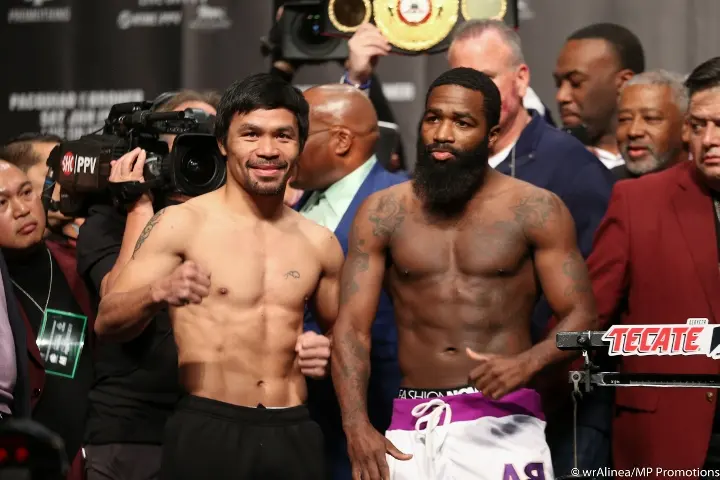 Pacquiao Broner Weights