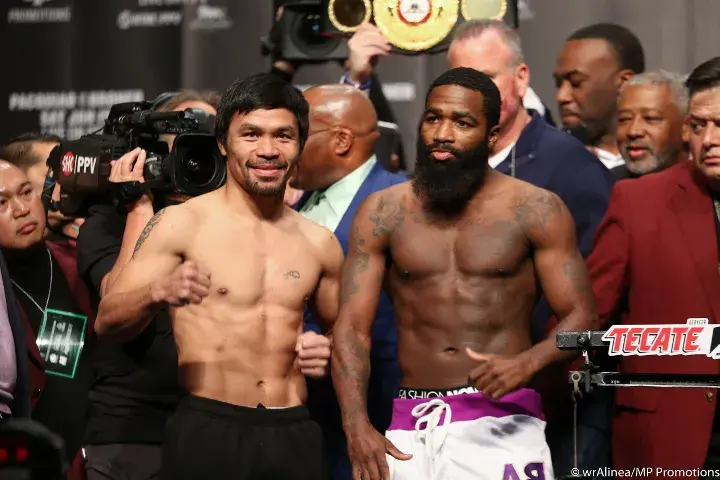 Pacquiao Broner Weights
