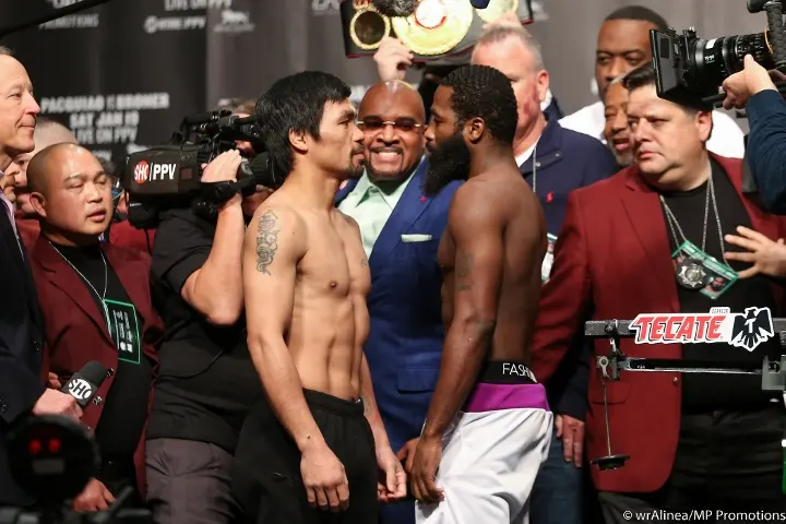 Pacquiao Broner Weights