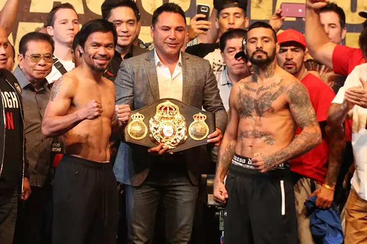 Pacquiao Matthysse Weights