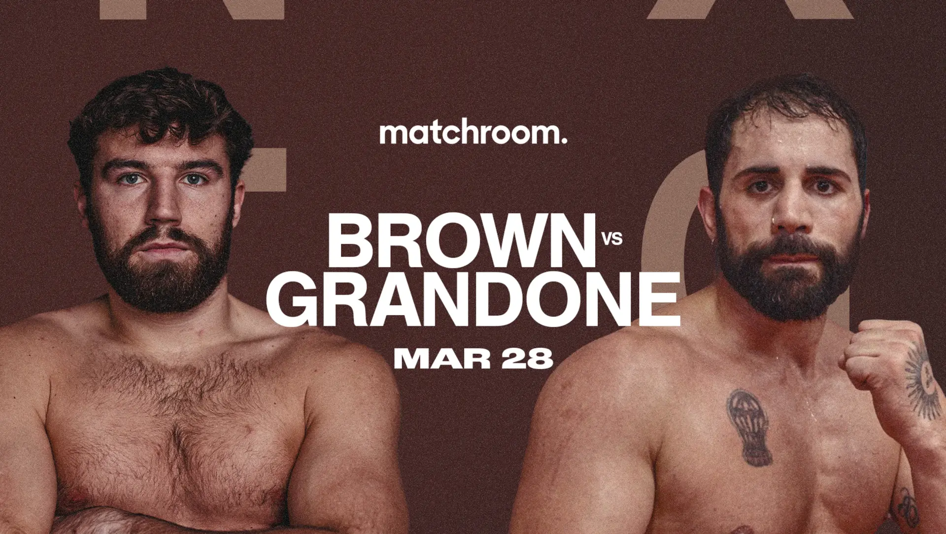 pat brown federico grandone fight poster 2025