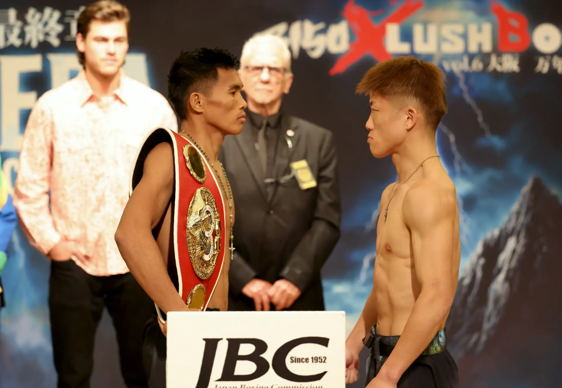 Pedro Taduran and Ginjiro Shigeoka faceoff