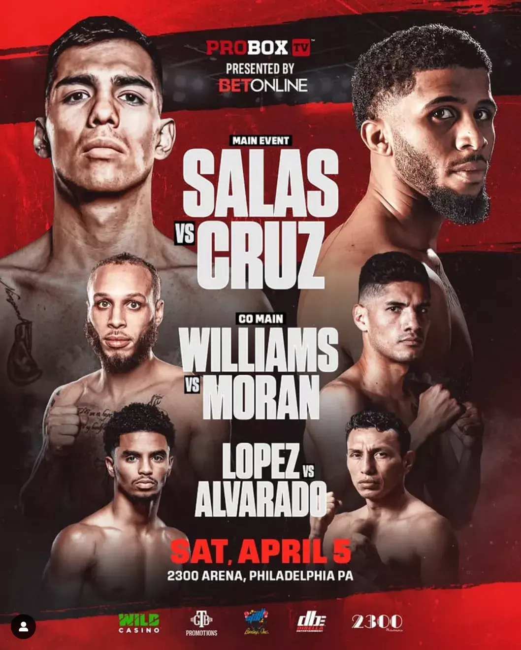 ProBox April 5 fight poster