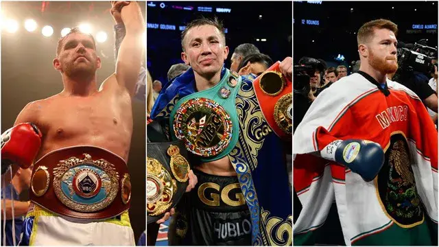 Saunders Golovkin Canelo