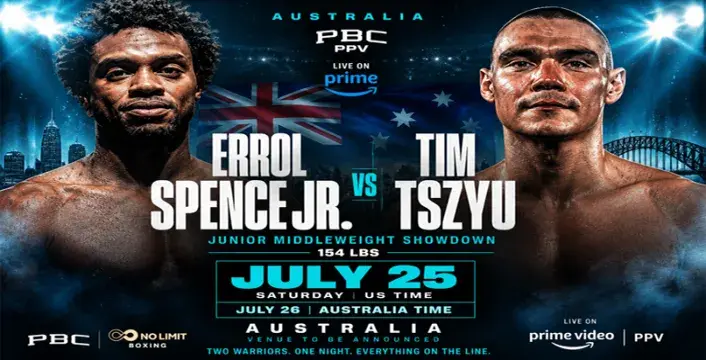 Errol Spence Jnr is et to end his layoff against Tim Tszyu on July 25