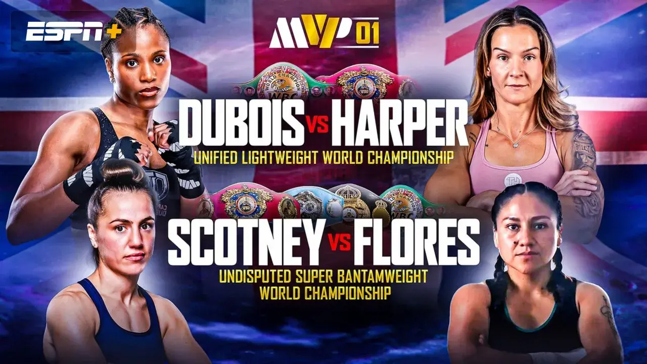 Fight art for the event headlined by Caroline Dubois vs. Terri Harper