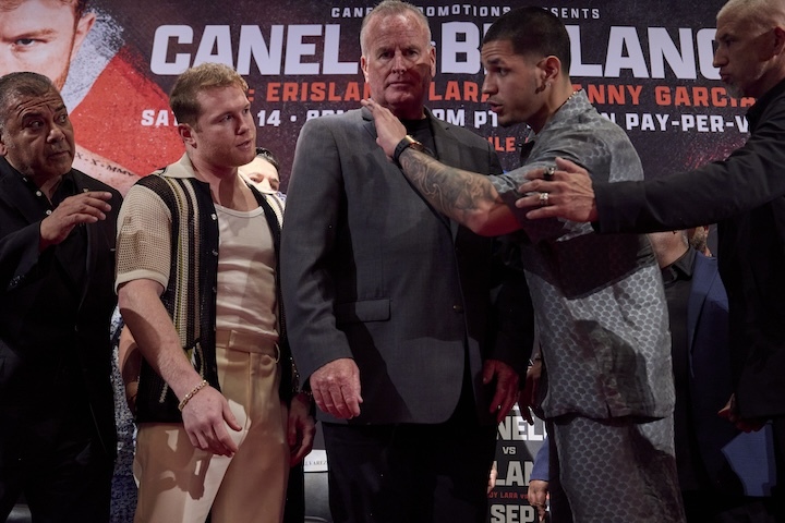 Photo Gallery: Canelo Alvarez-Edgar Berlanga Los Angeles Press …