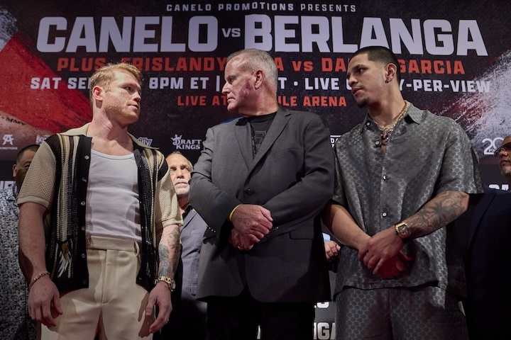 Photo Gallery: Canelo Alvarez-Edgar Berlanga Los Angeles Press …