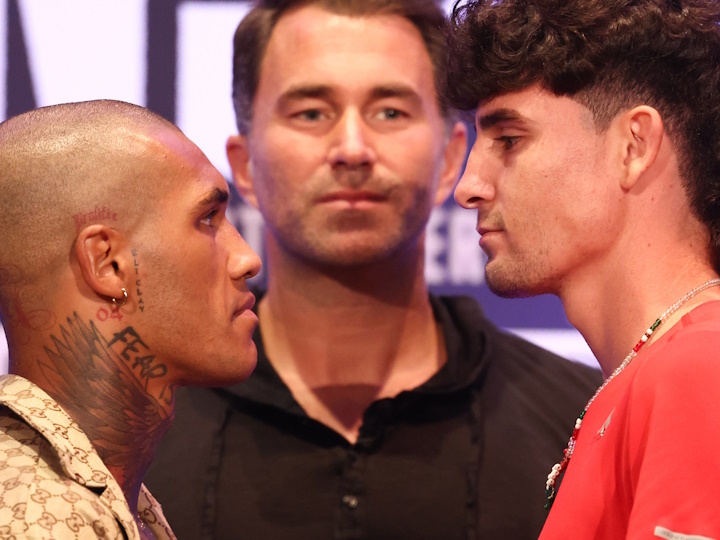 Photos Conor Benn Rodolfo Orozco Face To Face At Final Presser Boxing News